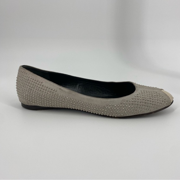 Balenciaga y2k Gray Studded Ballet Flats - Picture 4 of 16